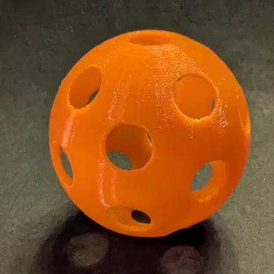 Mô hình quả bóng đục lỗ in 3D (Ball with holes) cho bé và thú cưng
