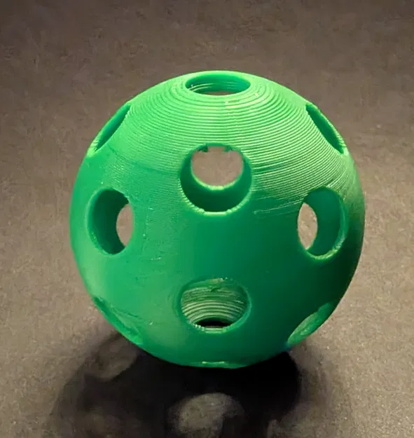 Mô hình quả bóng đục lỗ in 3D (Ball with holes) cho bé và thú cưng - Image 3