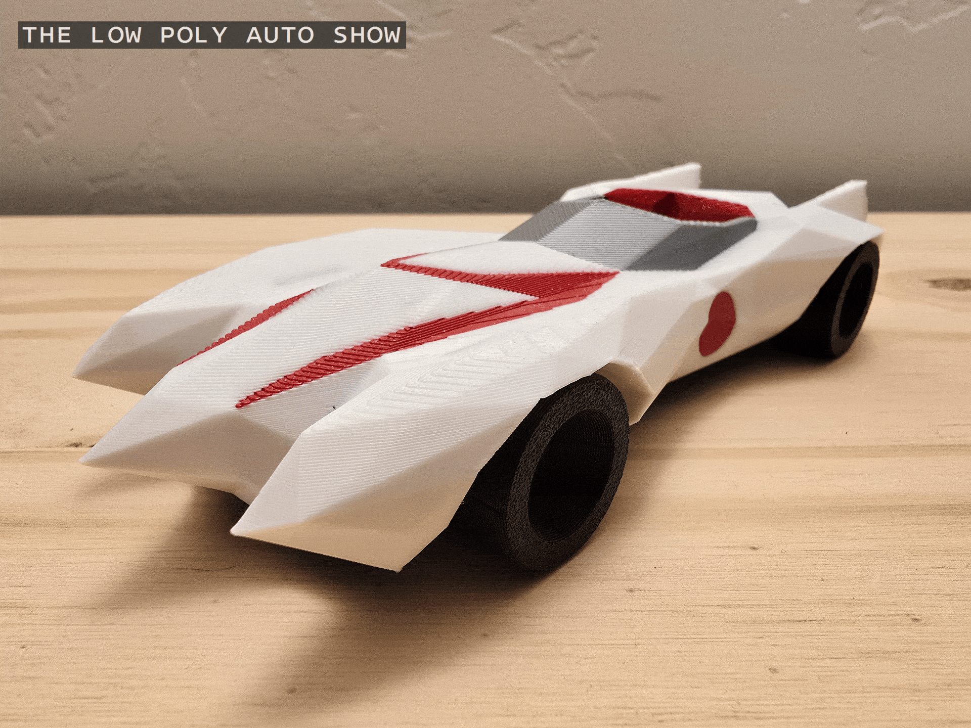 Mô hình Low Poly Speed Racer Mach Five
