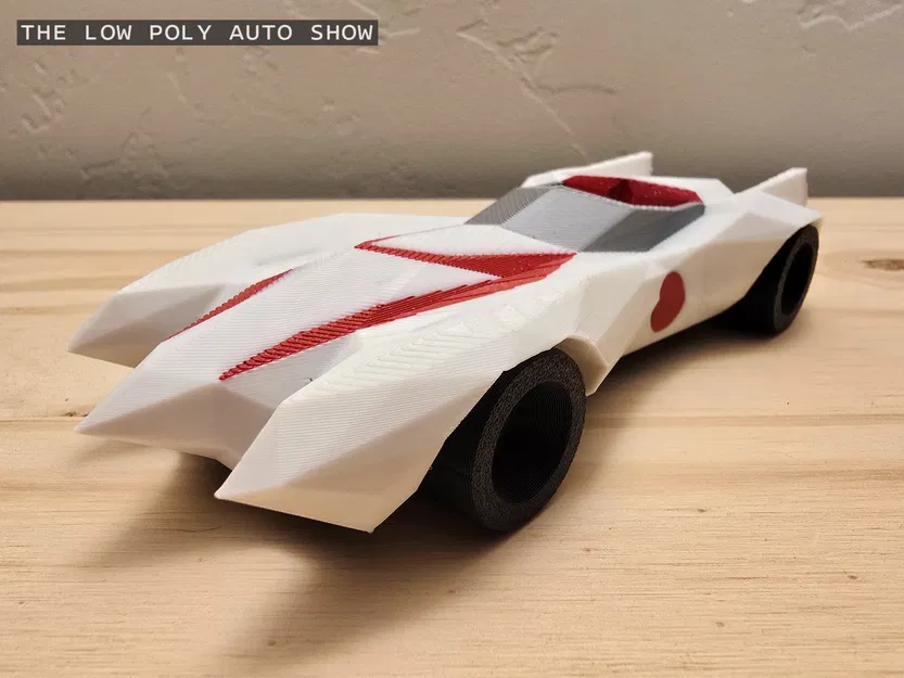Mô hình Low Poly Speed Racer Mach Five - Image 2