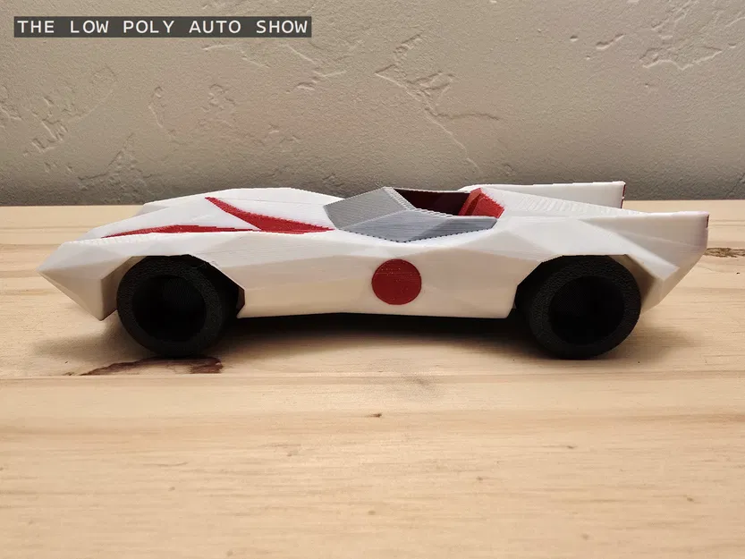 Mô hình Low Poly Speed Racer Mach Five - Image 3