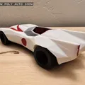 Mô hình Low Poly Speed Racer Mach Five - Thumbnail 4