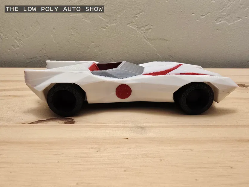 Mô hình Low Poly Speed Racer Mach Five - Image 7