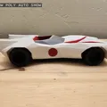 Mô hình Low Poly Speed Racer Mach Five - Thumbnail 7