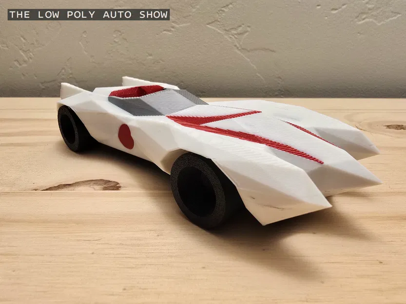 Mô hình Low Poly Speed Racer Mach Five - Image 8