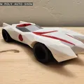 Mô hình Low Poly Speed Racer Mach Five - Thumbnail 8