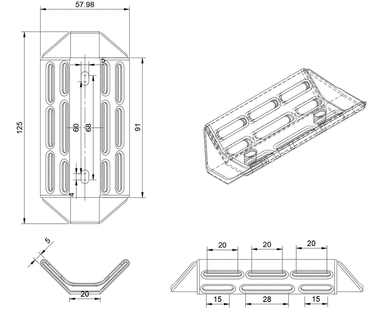 Khung gắn phụ kiện trên xe đạp (Bike frame cage) - Image 5