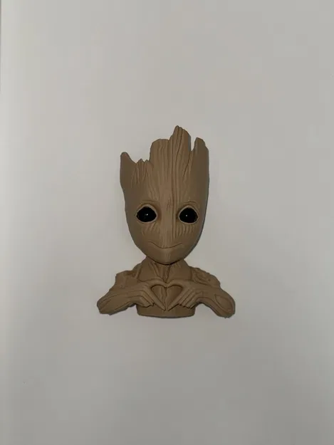 Mẫu in 3D Chậu cây Groot hình trái tim treo tường cực xinh - Image 5