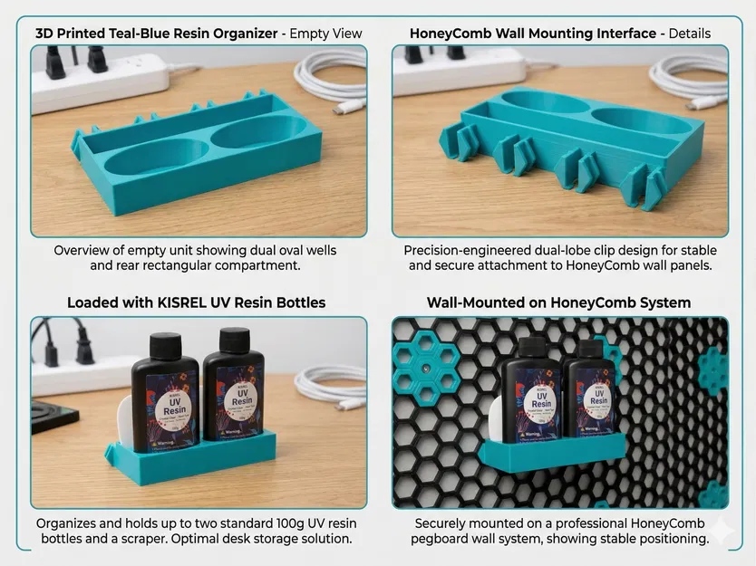 Giá treo HSW cho bộ Kisrel UV Resin (2 chai 100g & đèn Oval) - Image 1