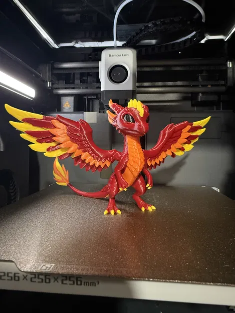 Mô hình in 3D Rồng Phượng Hoàng (Baby Phoenix Dragon) cực đáng yêu - Image 1