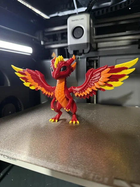 Mô hình in 3D Rồng Phượng Hoàng (Baby Phoenix Dragon) cực đáng yêu - Image 2