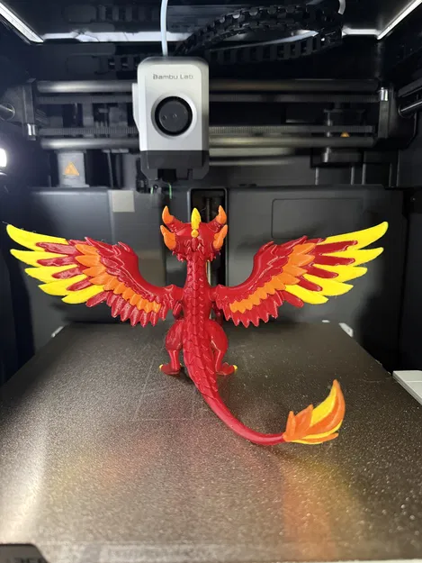 Mô hình in 3D Rồng Phượng Hoàng (Baby Phoenix Dragon) cực đáng yêu - Image 3