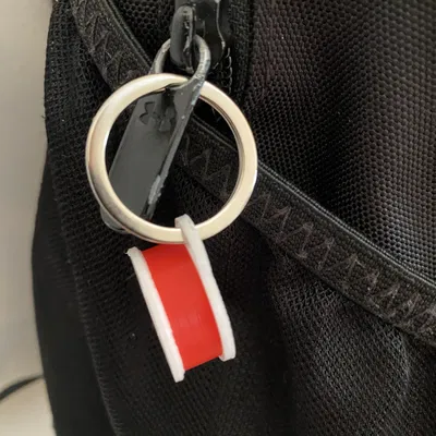 Móc khóa cuộn nhựa in 3D