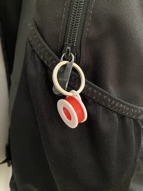 Móc khóa cuộn nhựa in 3D - Image 2