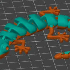 Mô hình thằn lằn cử động linh hoạt - Đồ chơi in 3D độc đáo