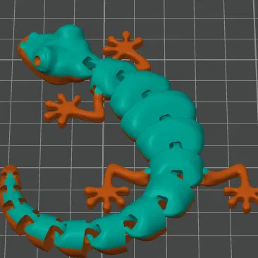 Mô hình thằn lằn cử động linh hoạt - Đồ chơi in 3D độc đáo