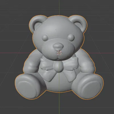 Mô hình 3D gấu Teddy trang trí dễ thương (Orsetto Teddy)