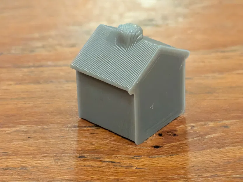 Mô hình ngôi nhà nhỏ 1cm x 1cm, cực dễ in - Image 1