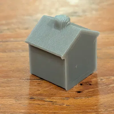 Mô hình ngôi nhà nhỏ 1cm x 1cm, cực dễ in