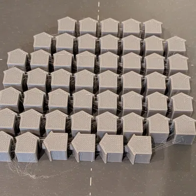 Mô hình ngôi nhà nhỏ 1cm x 1cm, cực dễ in