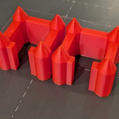 Mô hình lâu đài nhỏ dễ in (4x4 cm)