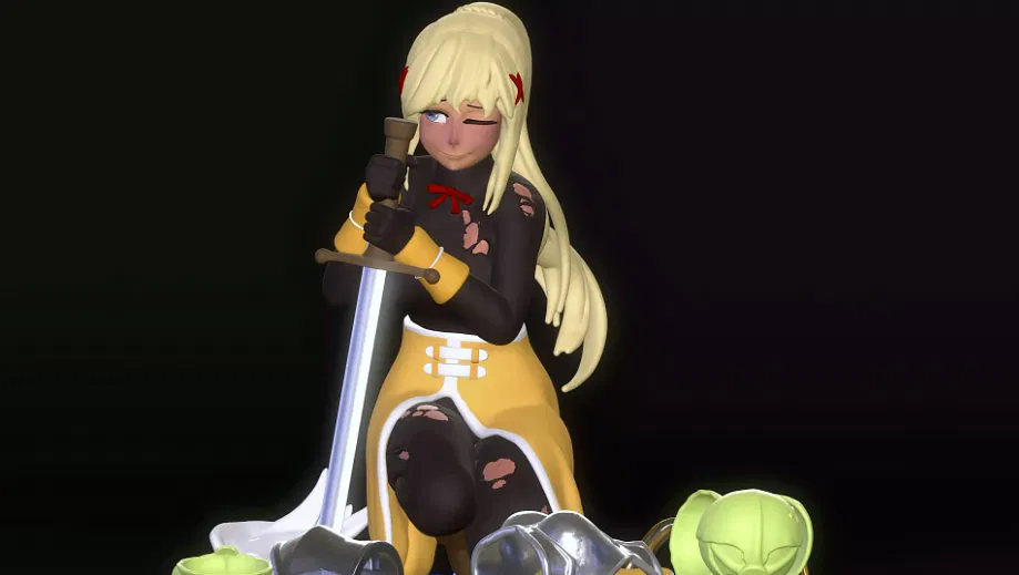 Mô hình 3D in miễn phí nhân vật Darkness trong Konosuba - Image 1