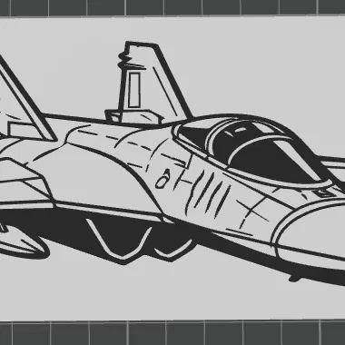 Mô hình tranh treo tường máy bay phản lực (Generic Jet Wall Art)