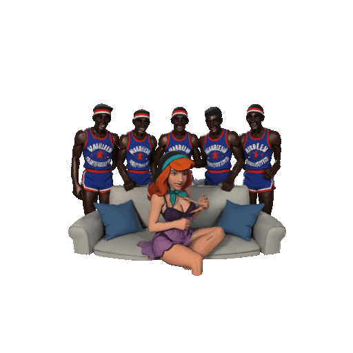 Mô hình 3D Daphne và Harlem Globetrotters ấn tượng