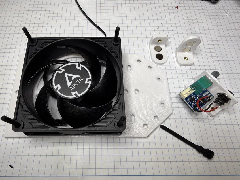 Bộ quạt tản nhiệt 80mm (Radiator Booster) cho lò sưởi Typ 22 - Image 1