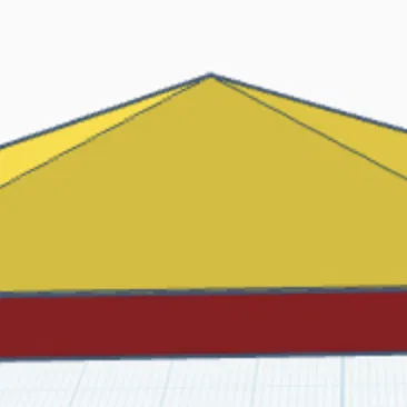 Mô hình mái nhà 3D (Roof) đơn giản dùng cho sa bàn và kiến trúc