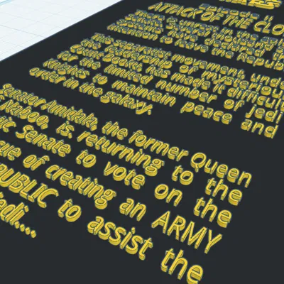 Bảng treo trang trí Star Wars Episode II: Attack of the Clones