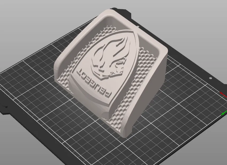 Logo cản trước Peugeot 307 SW đời mới 2022 (file in 3D) - Image 1