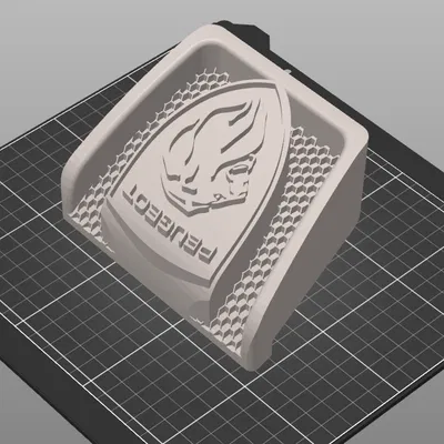 Logo cản trước Peugeot 307 SW đời mới 2022 (file in 3D)