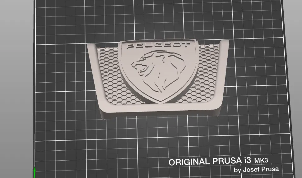 Logo cản trước Peugeot 307 SW đời mới 2022 (file in 3D) - Image 4