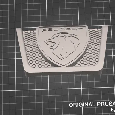 Logo cản trước Peugeot 307 SW đời mới 2022 (file in 3D)