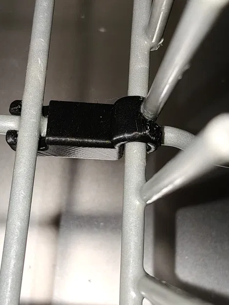 Kẹp nhựa thay thế giàn đĩa máy rửa bát Bosch 00611472 in 3D - Image 3