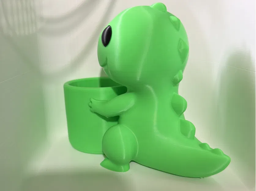 Ống cắm bút 3D hình khủng long chibi đáng yêu cho bàn làm việc - Image 2