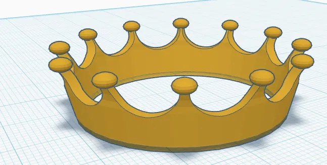 Mô hình vương miện nhà vua (crown) - Tệp STL in 3D sắc nét - Image 1