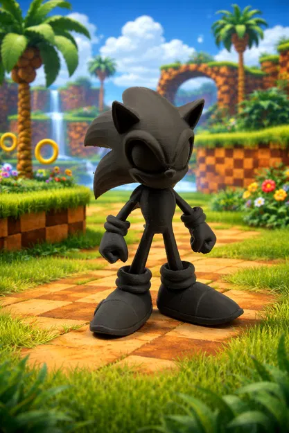 Mô hình Sonic the Hedgehog in 3D - Tượng trang trí cực chất cho game thủ - Image 1