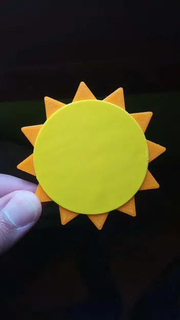 Mô hình trang trí mặt trời gắn nam châm độc đáo - Image 1