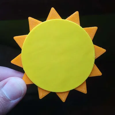 Mô hình trang trí mặt trời gắn nam châm độc đáo