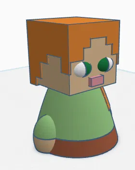 Mô hình Mini Alex Minecraft 3D - Đồ trang trí độc đáo dễ in - Image 2