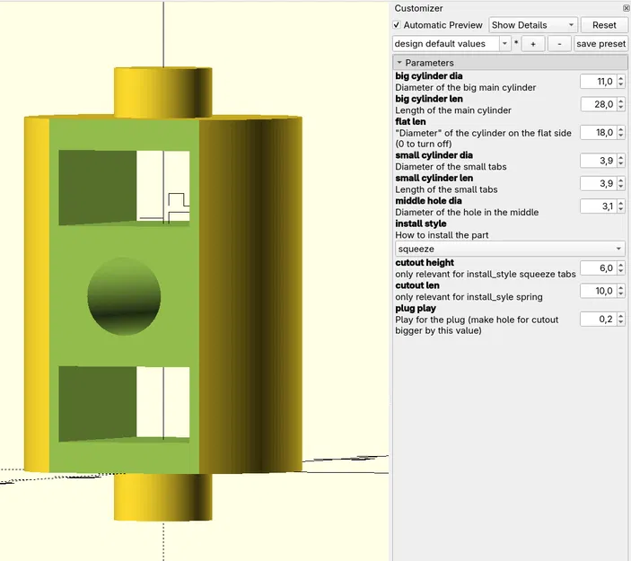 Khớp Nối Thay Thế Cho Cây Lau Nhà (Parametric) - Image 5