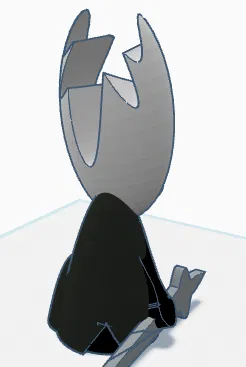 Mô hình 3D The Mini Hollow Knight - Hiệp sĩ nhỏ cho bàn làm việc - Image 2