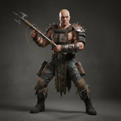 Mô hình 3D chiến binh Mad Max Warrior 10 cực ngầu