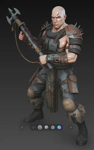 Mô hình 3D chiến binh Mad Max Warrior 10 cực ngầu - Image 2