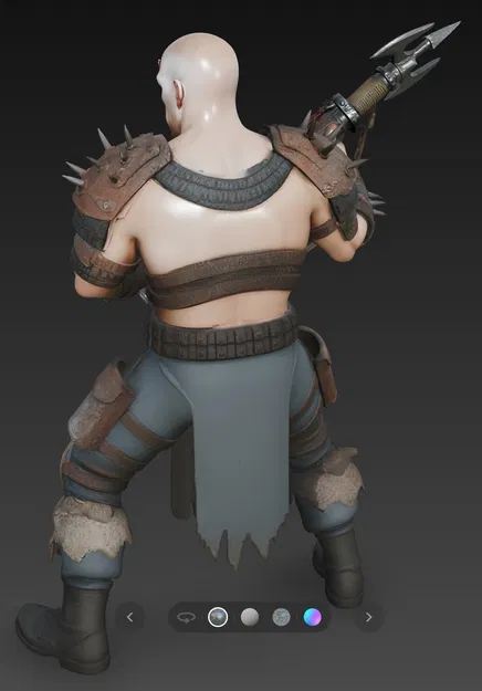 Mô hình 3D chiến binh Mad Max Warrior 10 cực ngầu - Image 3