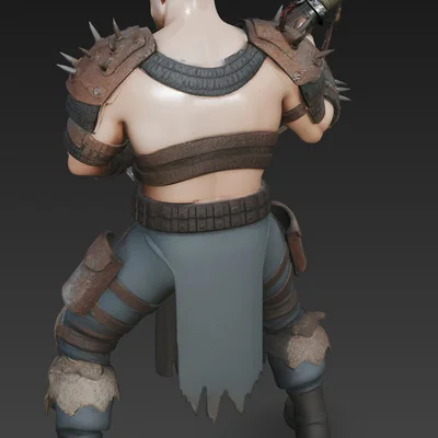 Mô hình 3D chiến binh Mad Max Warrior 10 cực ngầu