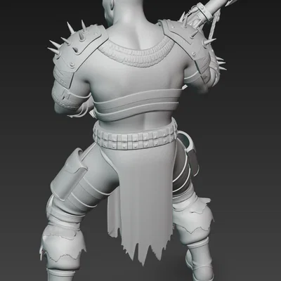 Mô hình 3D chiến binh Mad Max Warrior 10 cực ngầu