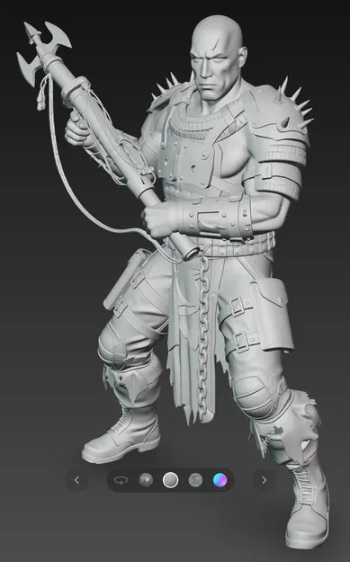 Mô hình 3D chiến binh Mad Max Warrior 10 cực ngầu - Image 5